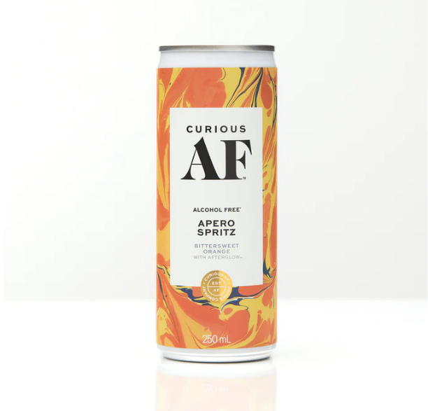 Curious AF Alcohol-Free Apero Spritz 250ml Can NZ