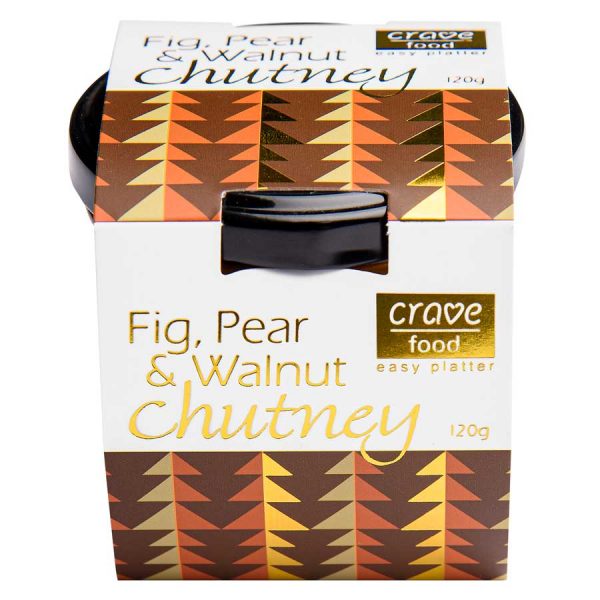 Crave Food Fig, Pear & Walnut Chutney 120g