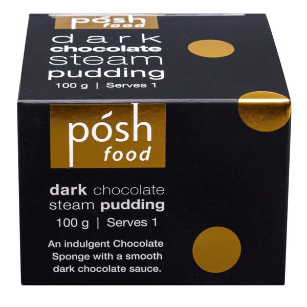 Posh Food Dark Chocolate Steam Pudding – Single 100g