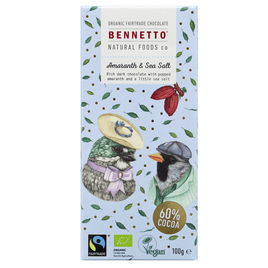 Bennetto Chocolate 100g Amaranth & Sea Salt NZ