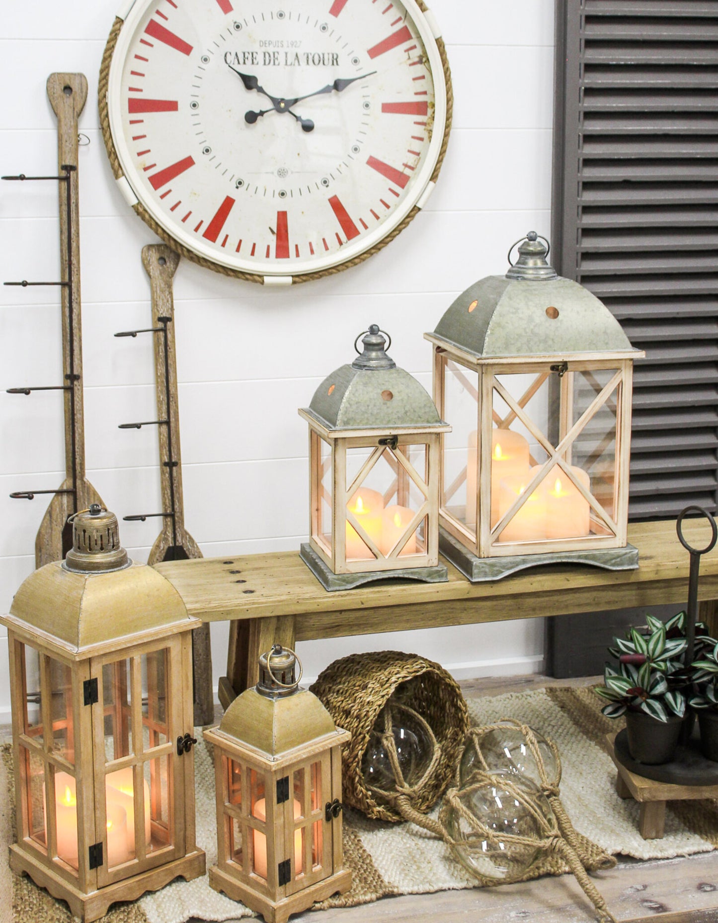 Glass lantern for home style