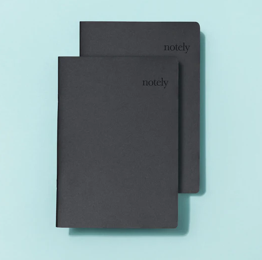Notely Cup Notes – Noir – A5 Notebook Lined (Set of 2) 64 pages